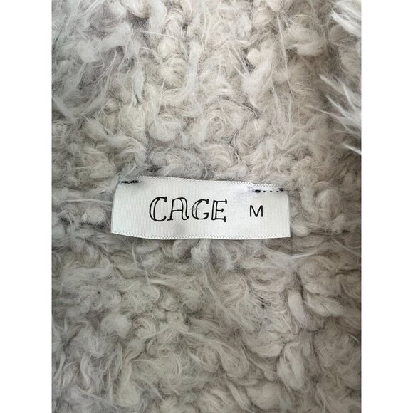 CAGE Black Faux Suede Sherpa Moto Jacket – Women’s Medium - Picture 7 of 11